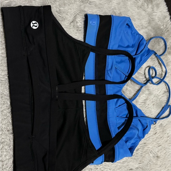 lululemon athletica Other - lululemon athletica Black and Blue Bikini Tops